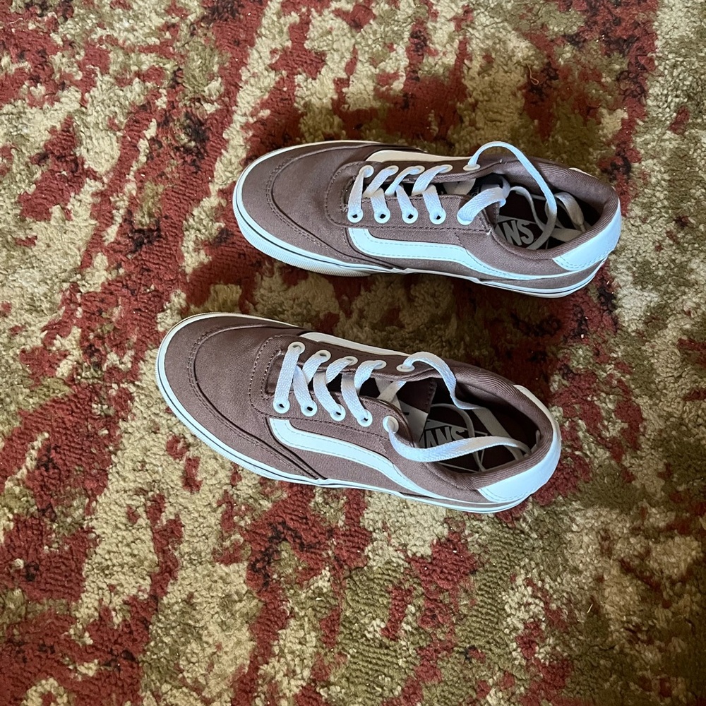 Vans Brown and White Sneakers